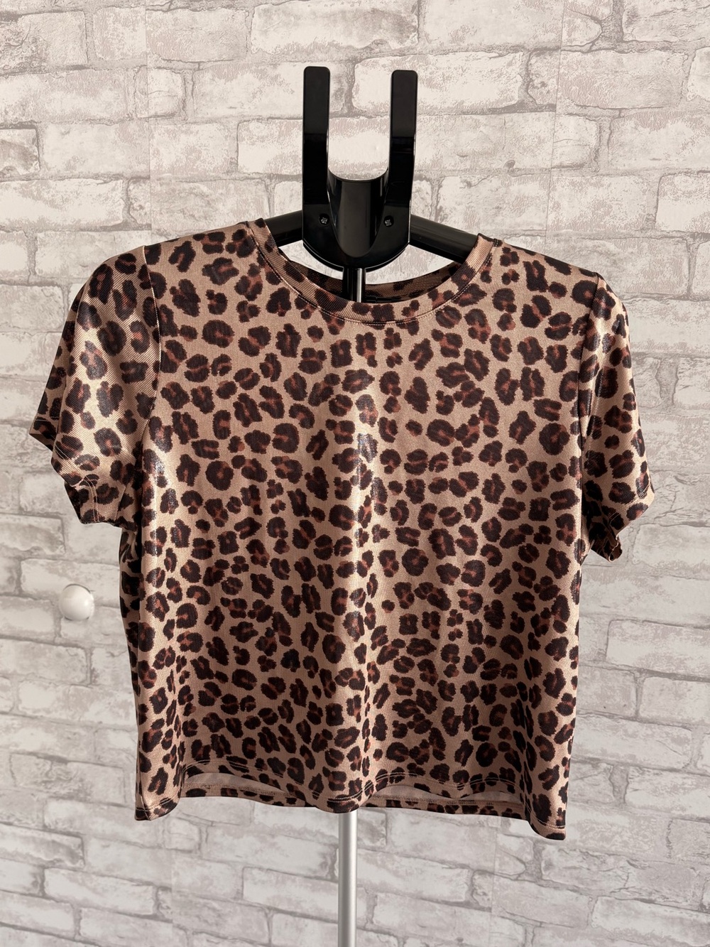 Anthropologie Leopard Print Short Sleeve